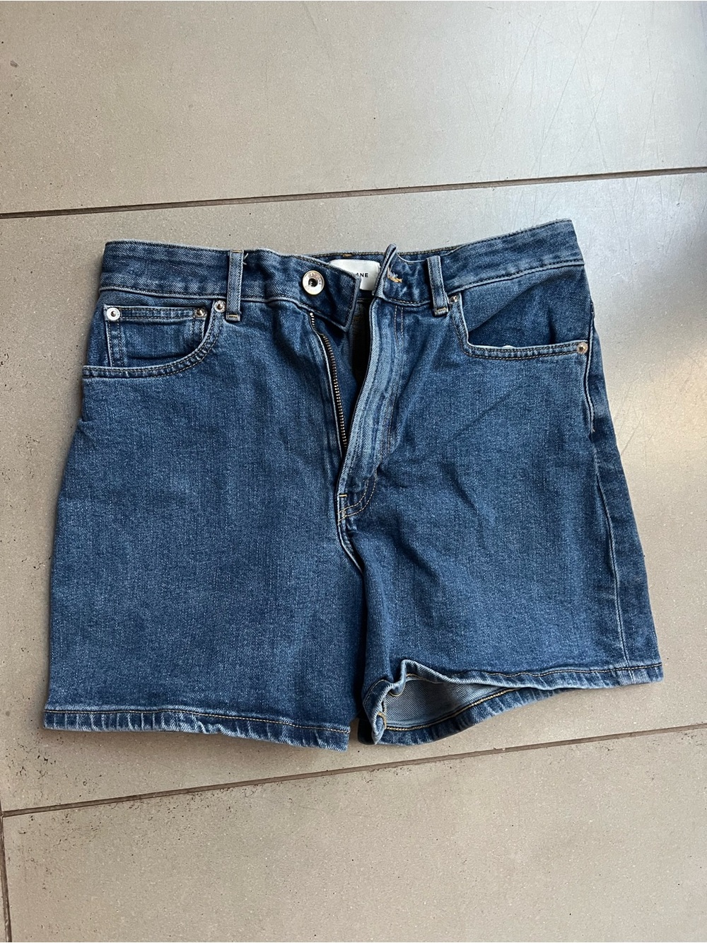 Everlane Dark Blue Denim Jean Shorts